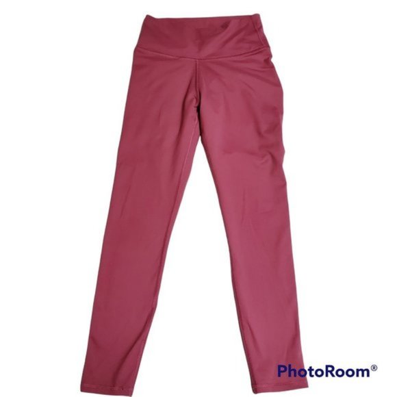 Fabletics Pants - Fabletics Women's Pink Cropped Yoga Athletic High Rise Leggings Size Small EUC